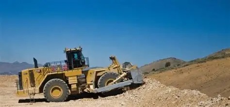 Heavy equipment operating on an industrial site supported by Ogotlhe Holdings